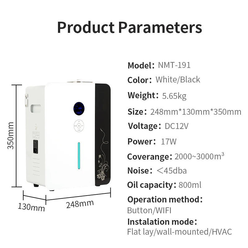 Namste 800ml Air Purifier Aroma Diffuser With WiFi Control
