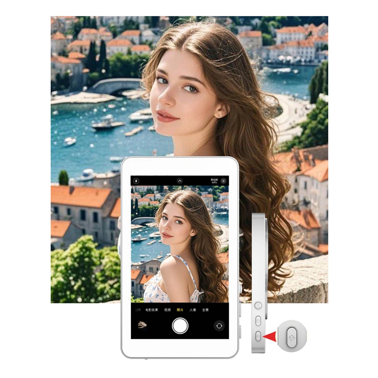 Phone Vlog Selfie Monitor Screen For Live Streaming And Recording