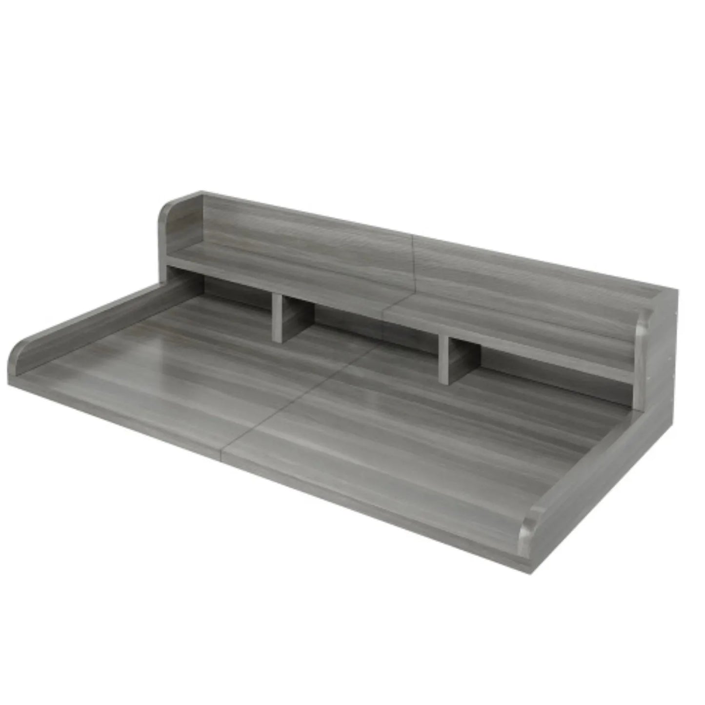 Washer Dryer Laundry Countertop With 2-Tier Storage Shelf & Edge Rails, Laundry Over Washing Top Protector For Washer And Dryer