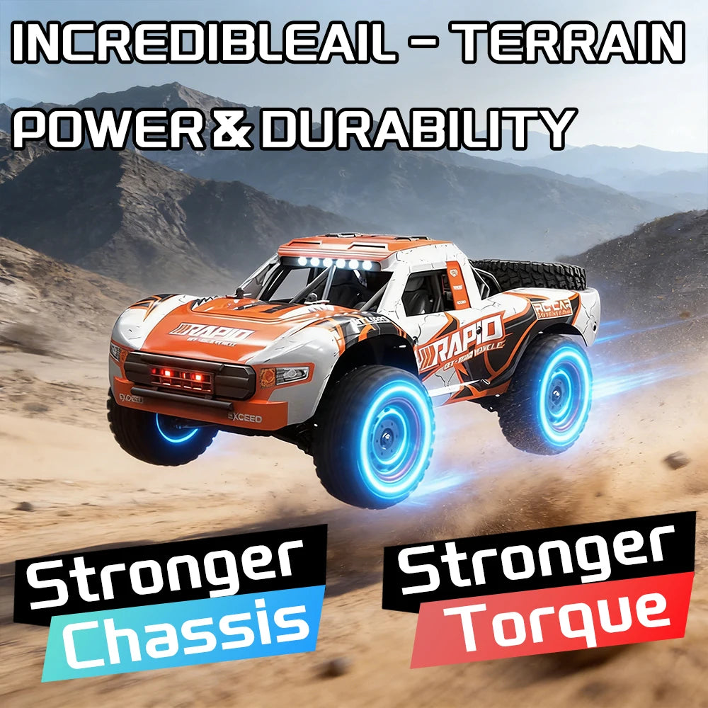 Q130B 4WD RC Car 70km/h High Speed Brushless Motor Off-Road Truck 2.4G Remote Control Vehicle Racing Car Toys for Adults Kids
