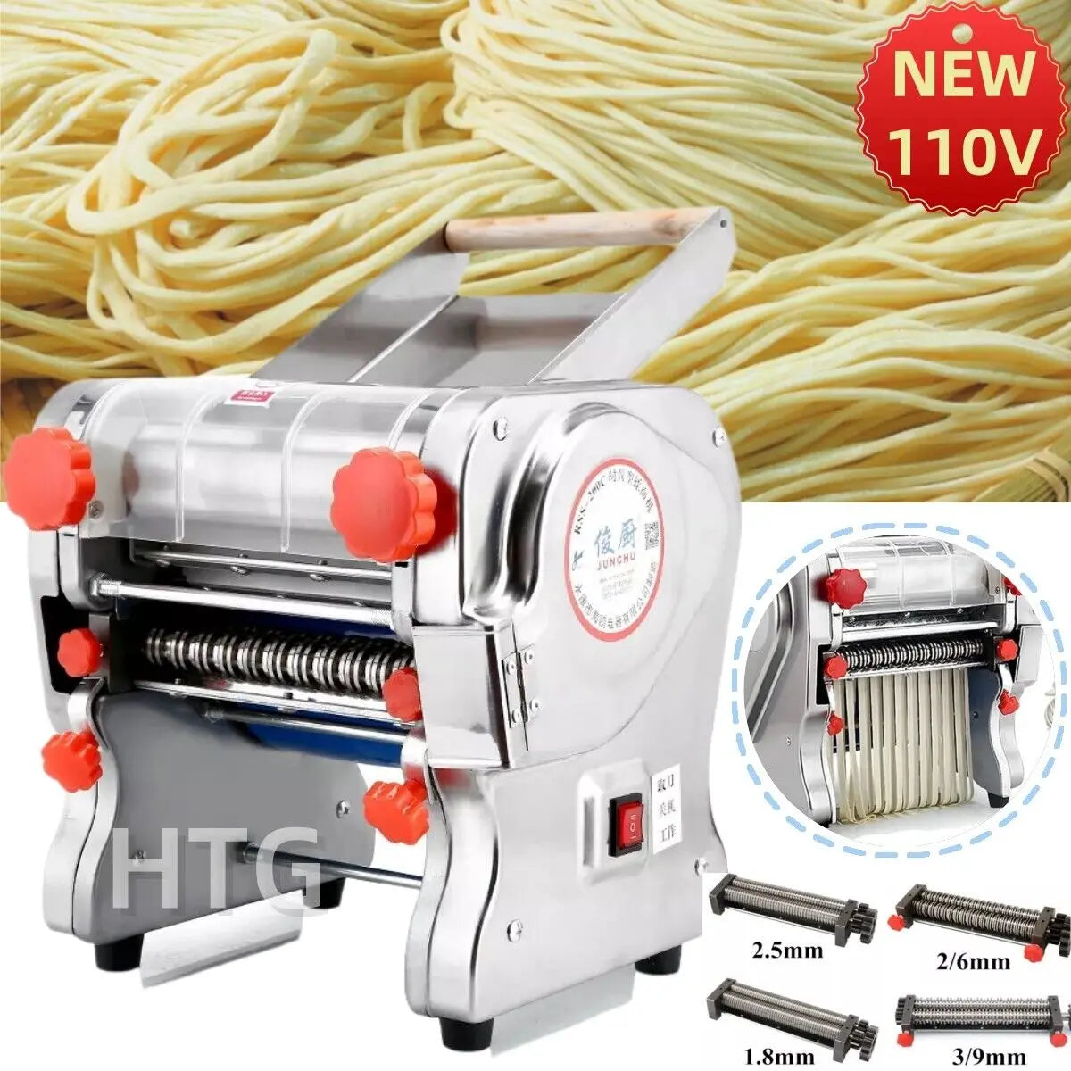 Hign-concerned 550W Electric Pasta Maker Noodle Machine For Commercial