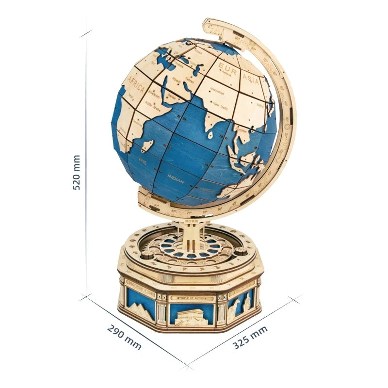 Robotime Globe Earth 3D Wooden Puzzle Ball Gift Toy