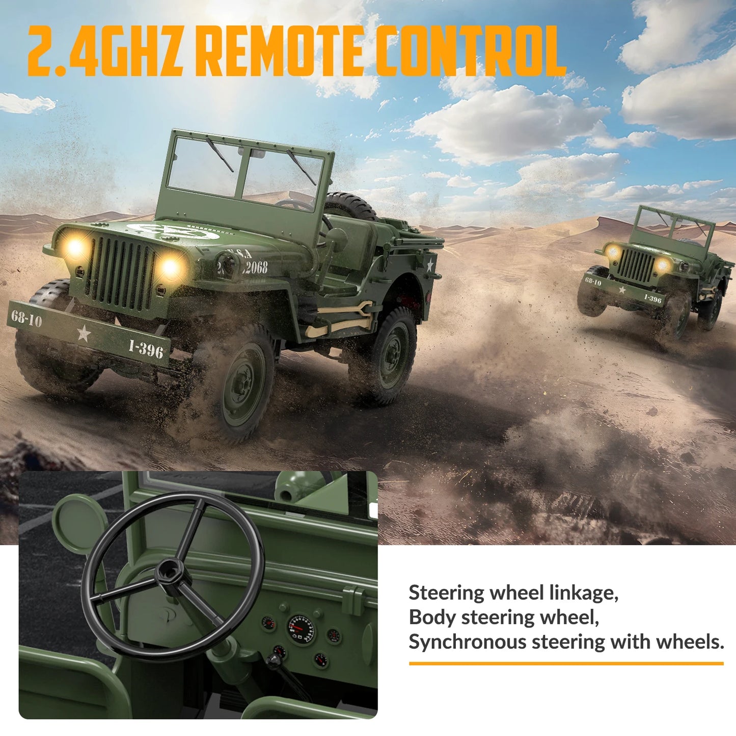EXHOBBY RC Crawler 1 To 10 Scale Willys Jeep Rugged