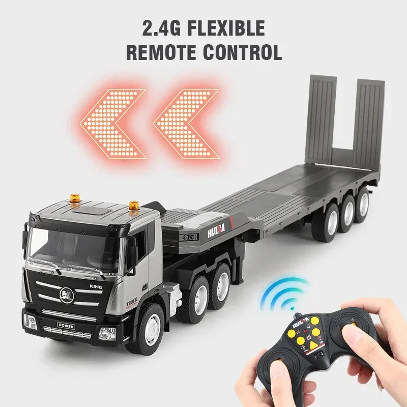 Remote Control RC Flatbed Trailer Truck Gift For Kids