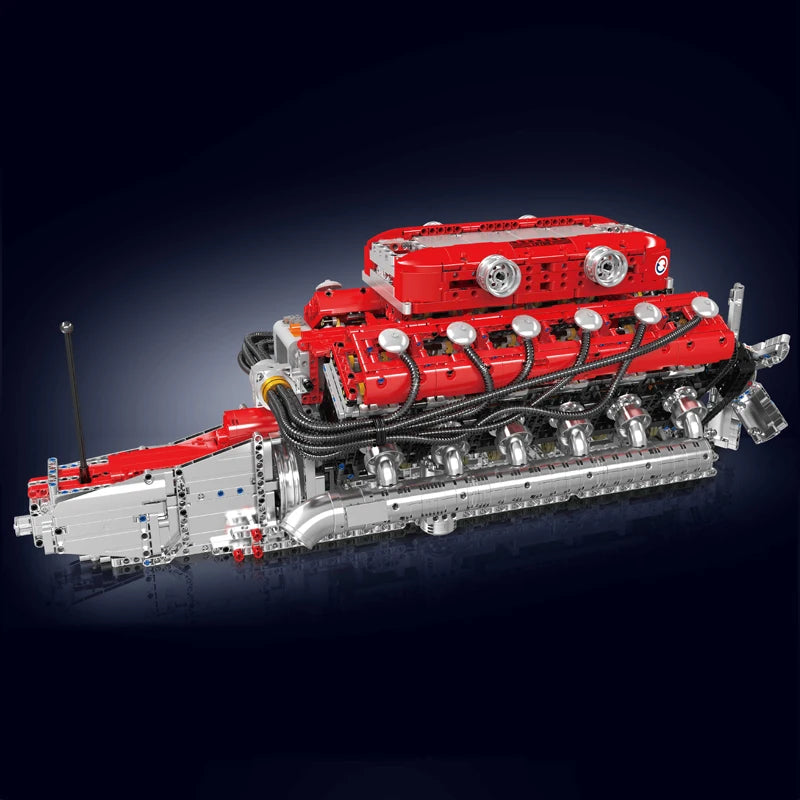 MOULD KING The Speed Car V12 Engine Building Block Set